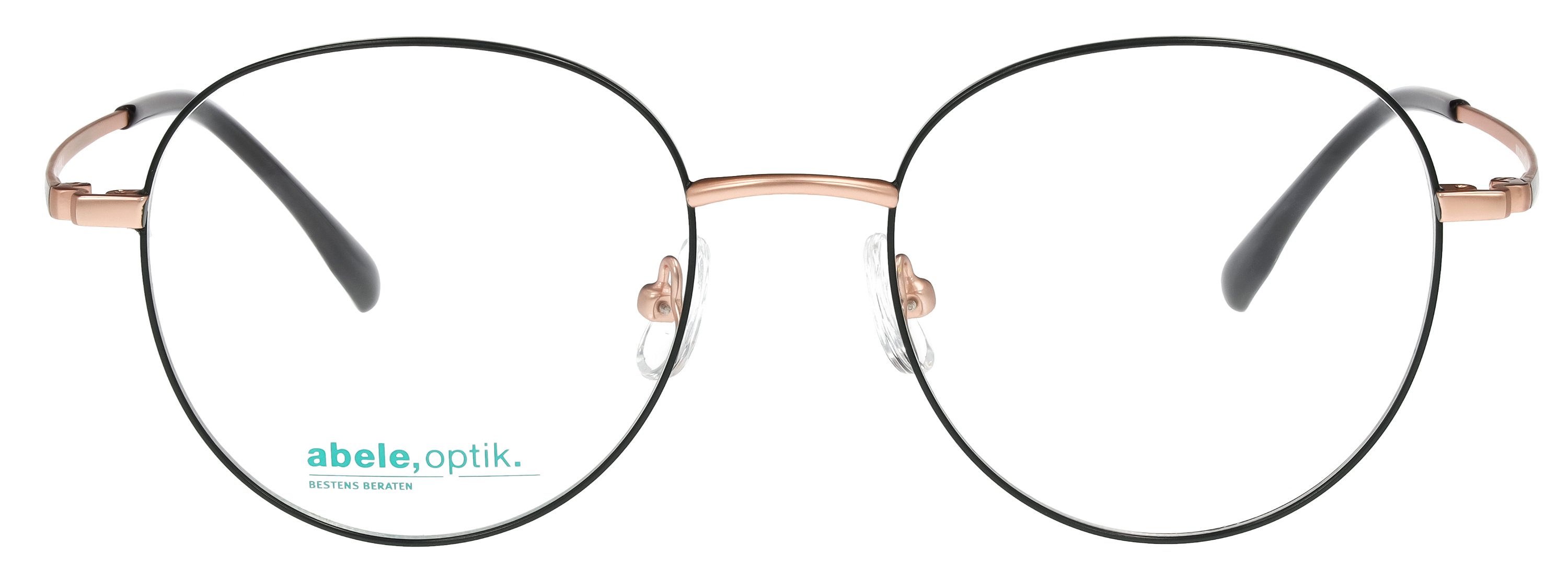abele optik Brille für Damen in dunkelgrün matt / roségold 147581