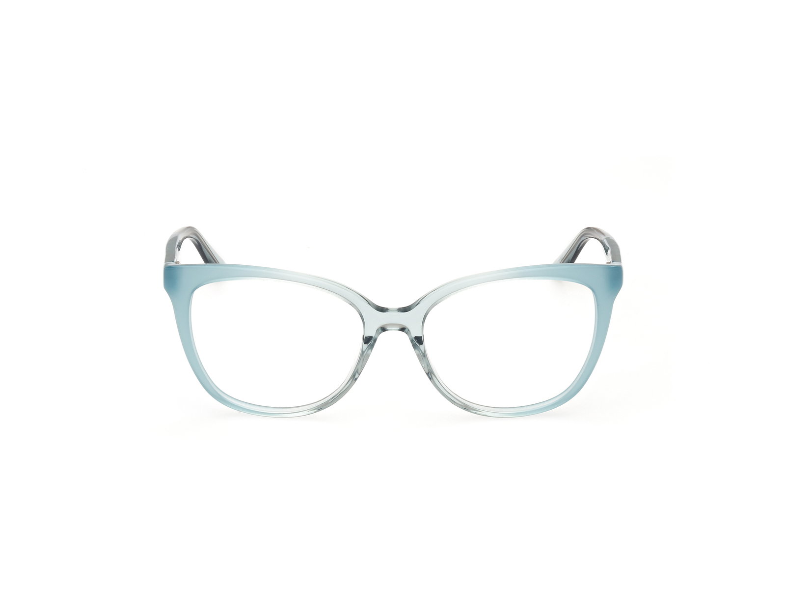 Das Bild zeigt die Korrektionsbrille GU50114 089 von der Marke Guess in Türkis