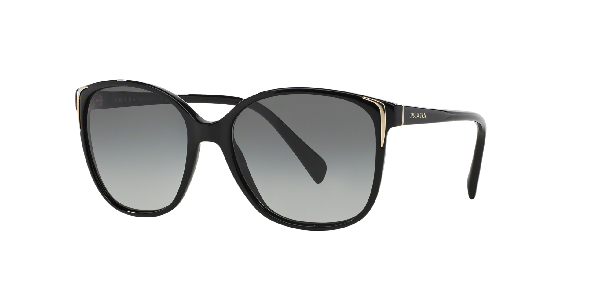 Prada Sonnenbrille für Damen in Schwarz PR 01OS 1AB3M1 55