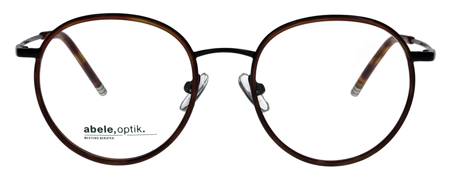 abele optik Brille in schwarz/havanna aus Metall 146021