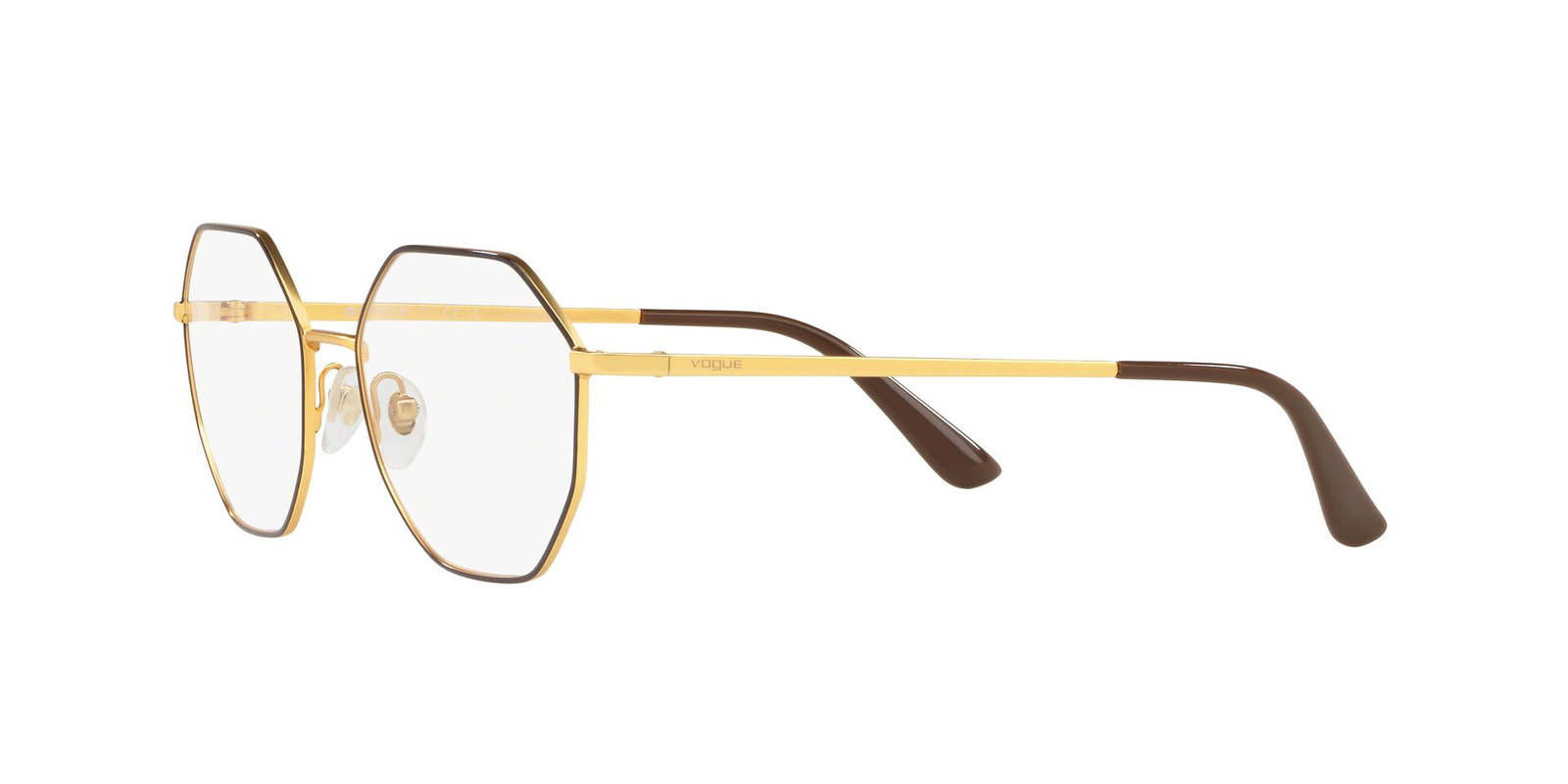 Auf diesem Bild sehen Sie die Korrektionsbrille 4094 von Vogue in der Farbe Schwarz/Gold.