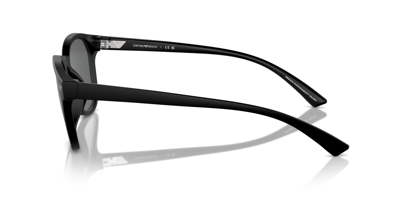 Das Bild zeigt die Sonnenbrille EA4225U 500187 von der Marke Emporio Armani in schwarz.