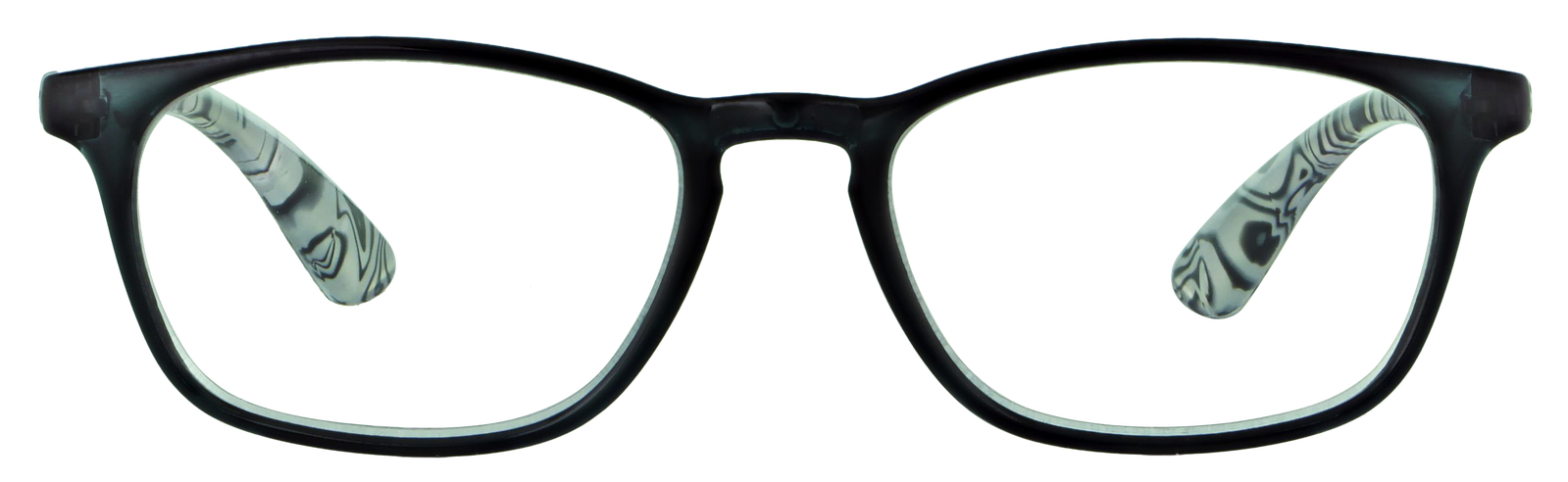 Das Bild zeigt die Fertiglesebrille 04851 von der Marke Abele Optik in schwarz.
