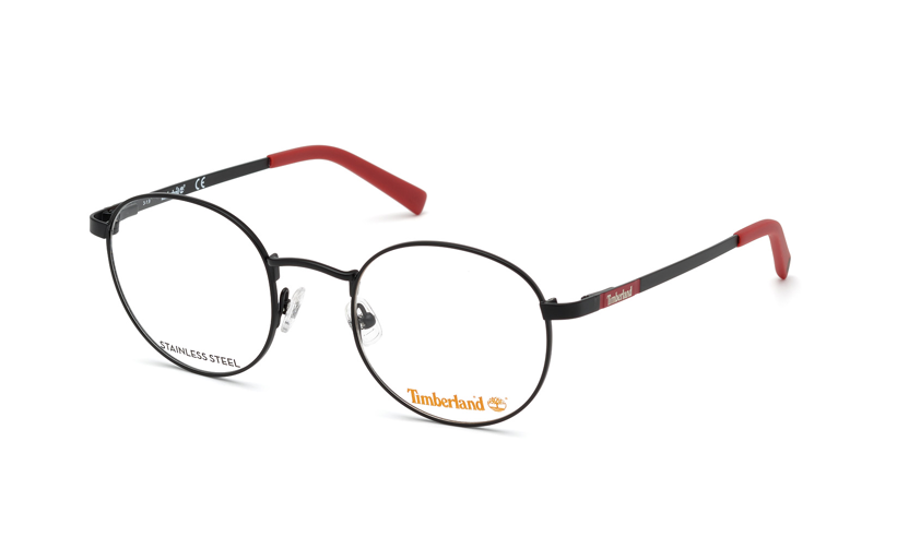 Das Bild zeigt die Korrektionsbrille TB1652 002 von der Marke Timberland in schwarz matt.