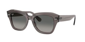 Ray Ban Sonnenbrille in Grau transparent 0RB2186 136971 49
