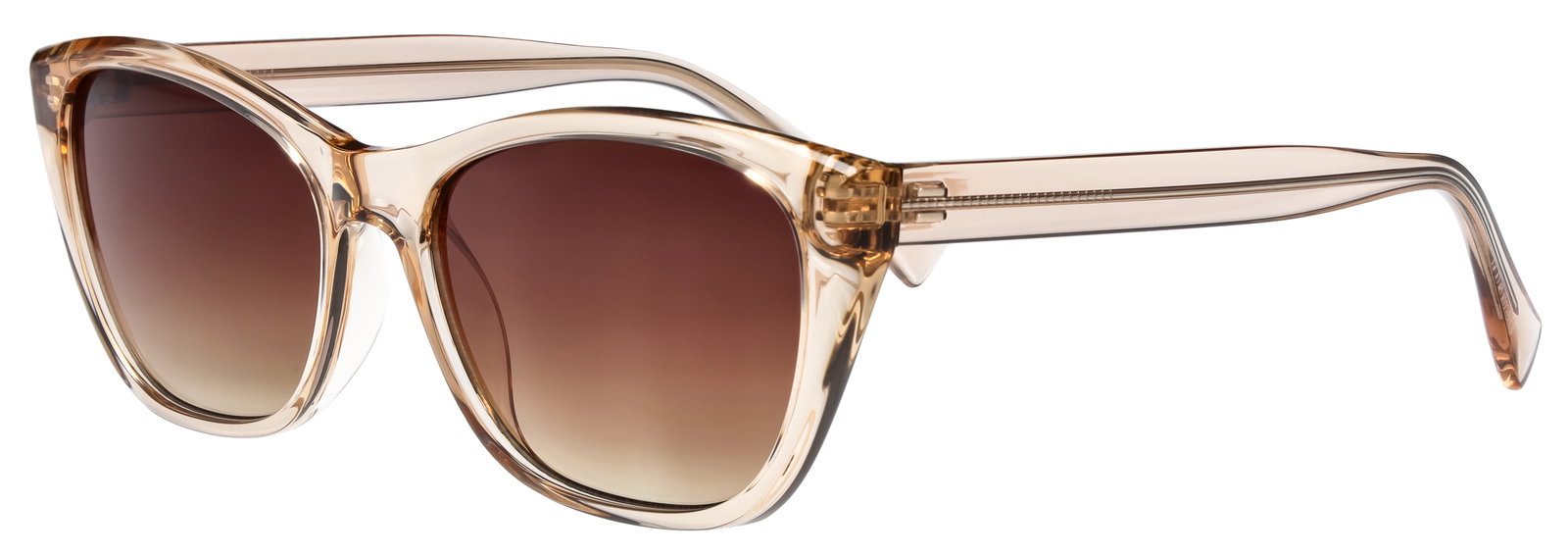 Das Bild zeigt die Sonnenbrille 721271 von der Marke Abele Optik in beige transparent.