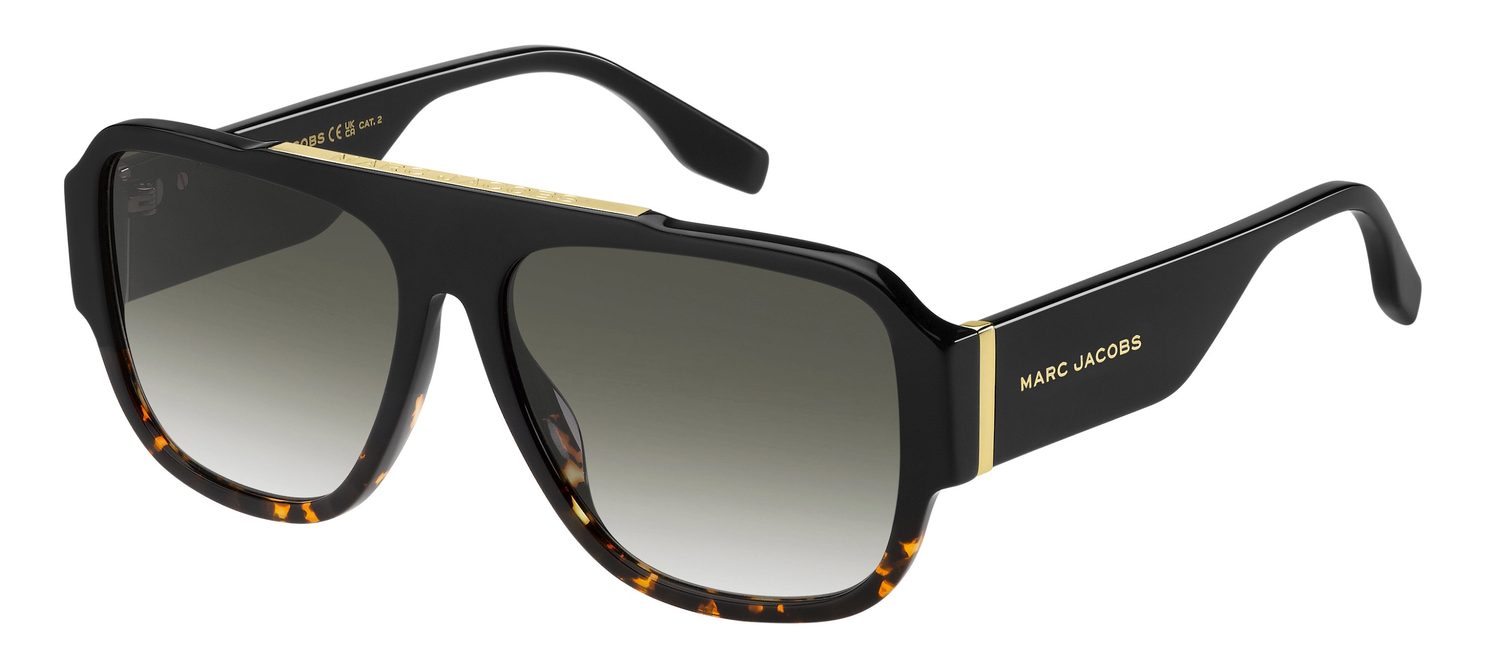 Das Bild zeigt die Sonnenbrille marc_756__s_wr7 von Marc Jacobs in black havana.