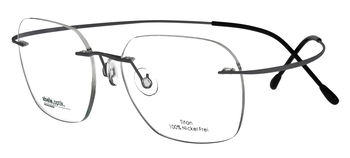 Titankomplettbrille für Damen randlos grau 150501