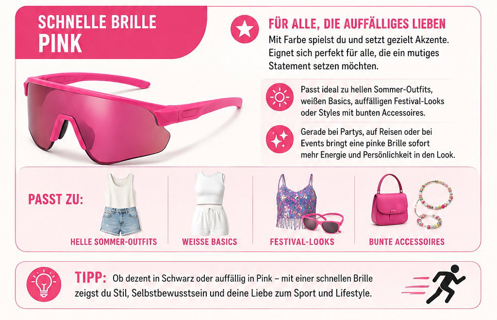 Zu sehen ist eine Infografik zur schnellen Brille Pink