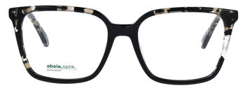 Das Bild zeigt die Brille 149291 von der Marke Abele Optik in schwarz/beige transparent.