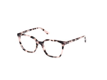 Das Bild zeigt die Korrektionsbrille GU50165 074 von der Marke Guess in Pink Havanna.