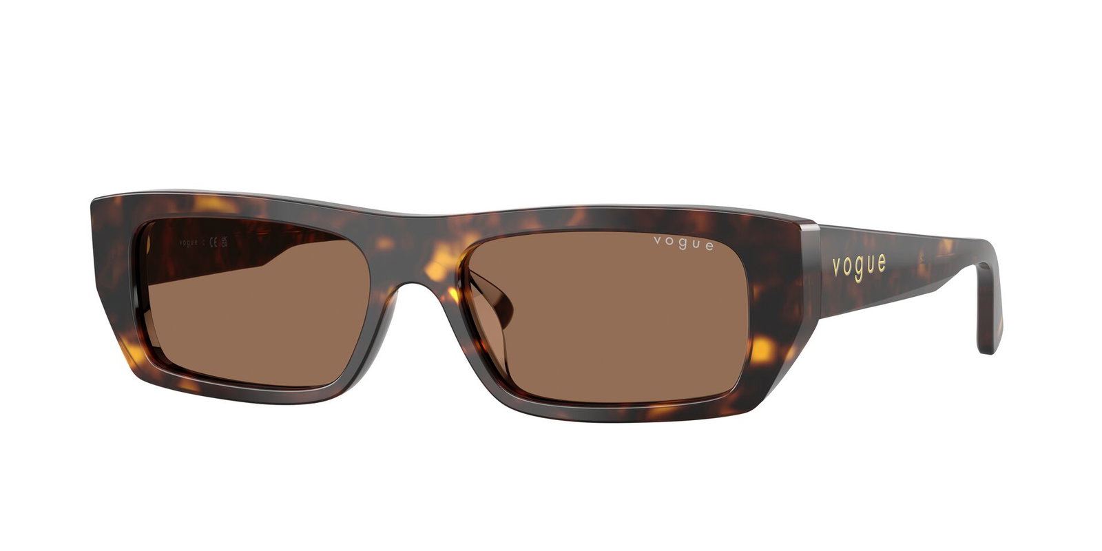 Das Bild zeigt die Sonnenbrille 0VO5657SU von Vogue in der Farbe Havanna.