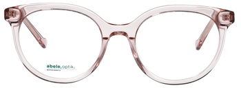 Das Bild zeigt die Brille 149162 von der Marke Abele Optik in rosé transparent.