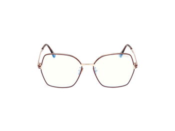 Das Bild zeigt die Korrektionsbrille FT5876-B 028 von der Marke Tom Ford in rose gold.