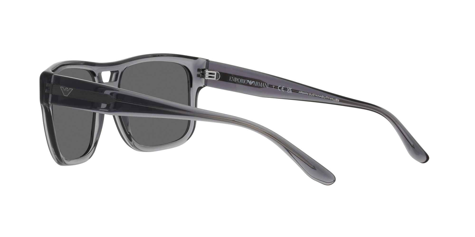 Emporio Armani Sonnenbrille in Grau transparent EA4197 502987 57