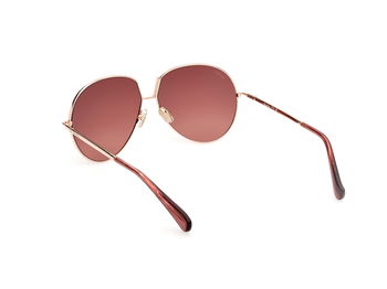 Das Bild zeigt die Sonnenbrille MM0081 28F von der Marke Max Mara in Rose Gold.
