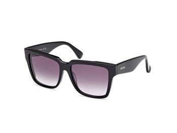 Das Bild zeigt die Sonnenbrille MM0078 01B von der Marke Max Mara in Schwarz.