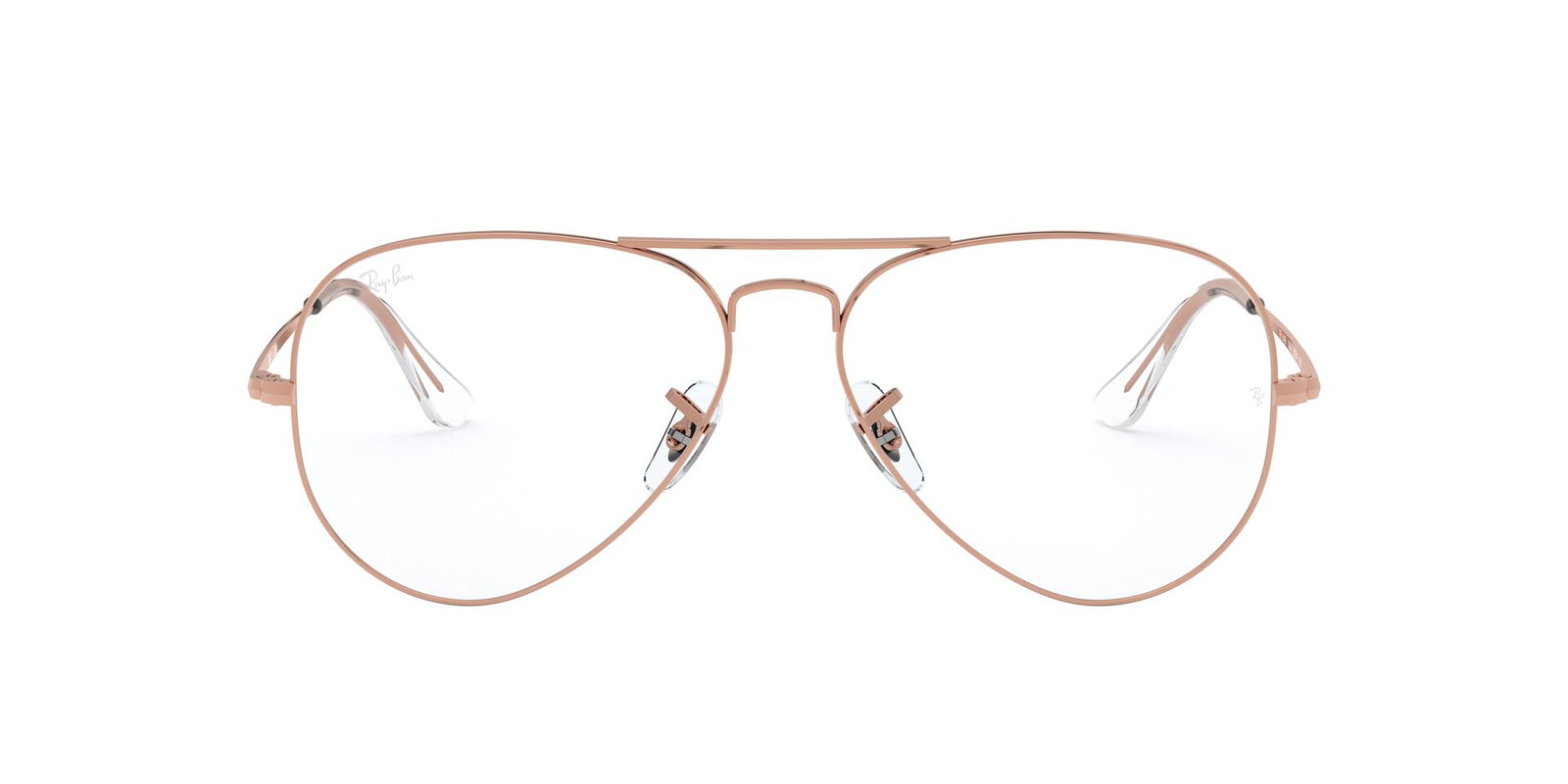 Das Bild zeigt die Korrektionsbrille RX6489 3094 von der Marke Ray-Ban in Rotgold.