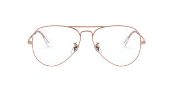 Das Bild zeigt die Korrektionsbrille RX6489 3094 von der Marke Ray-Ban in Rotgold.