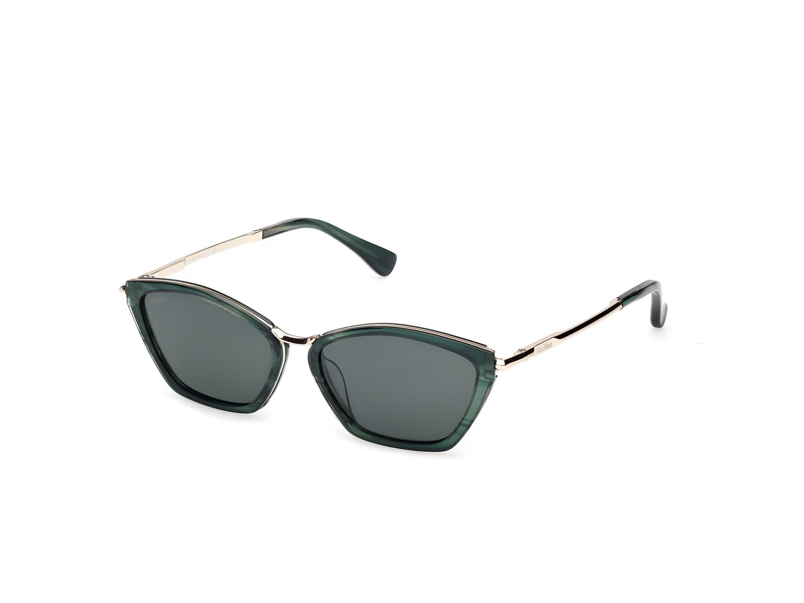 Das Bild zeigt die Sonnenbrille MM0162 von der Marke Max Mara in Grün.