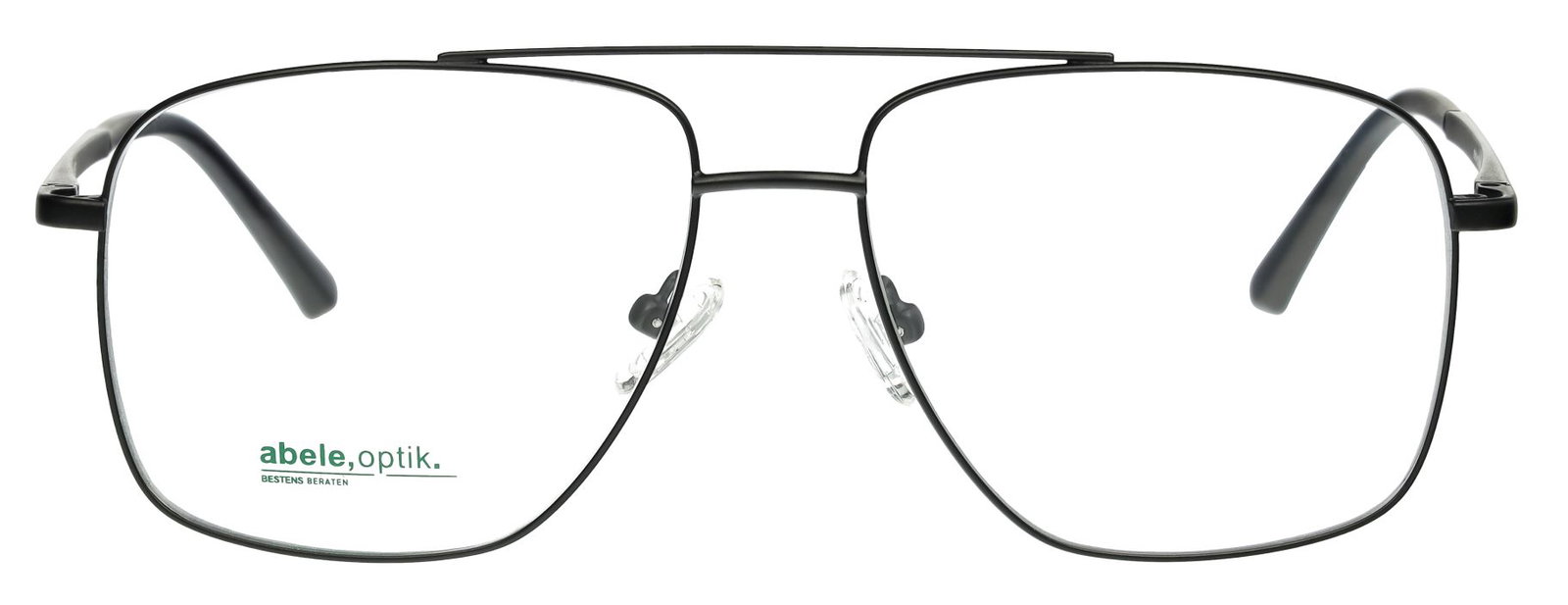 Das Bild zeigt die Titan Korrektionsbrille für Herren von Abele Optik in der Farbe Schwarz.