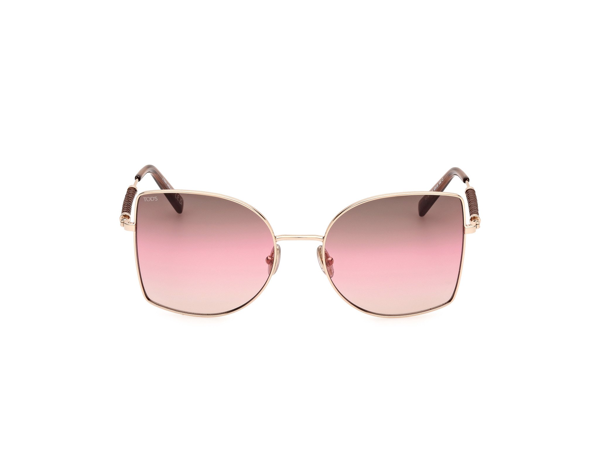 Das Bild zeigt die Sonnenbrille TO0367 28F von der Marke Tod´s in  rosa gold.