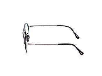 Das Bild zeigt die Korrektionsbrille FT5981 005 von der Marke Tom Ford in Mattschwarz/Gun.