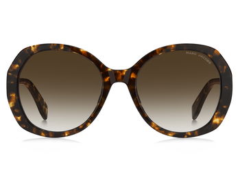 Das Bild zeigt die Sonnenbrille Marc 763 086 HA von der Marke Marc Jacobs in Havanna.