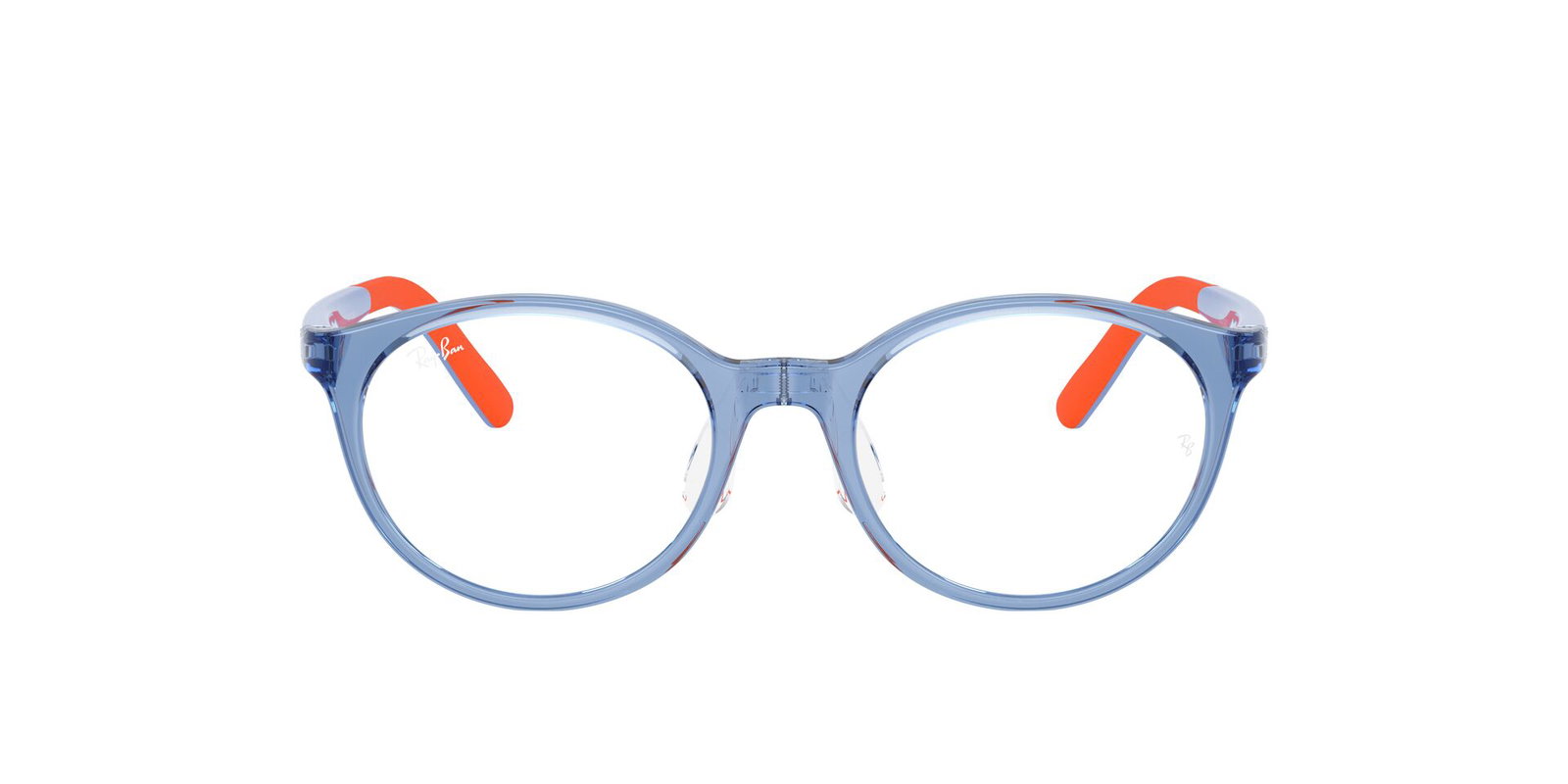 zu sehen ist die Korrektionsbrille RB1625D von Ray Ban für Kinder in der Farbe Hellblau.