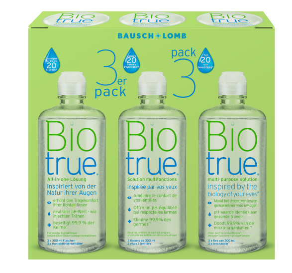 Biotrue 3er Pack, Bausch & Lomb (3 x 300 ml)