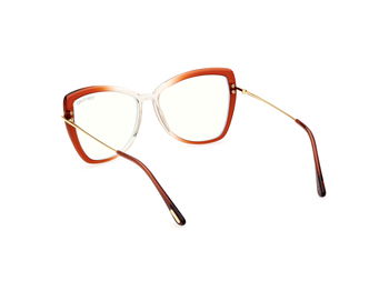 Das Bild zeigt die Korrektionsbrille FT5882-B 044 von der Marke Tom Ford in orange/gold.