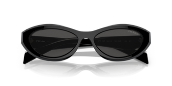 Auf diesem Bild sehen Sie die Sonnenbrille 0PR 26ZS von Prada in der Farbe Schwarz.