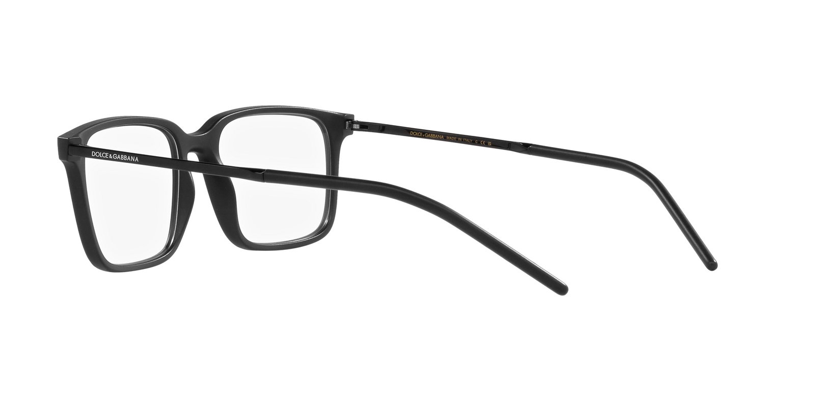 Das Bild zeigt die Korrektionsbrille DG5099 2525 von der Marke D&G in matt schwarz.