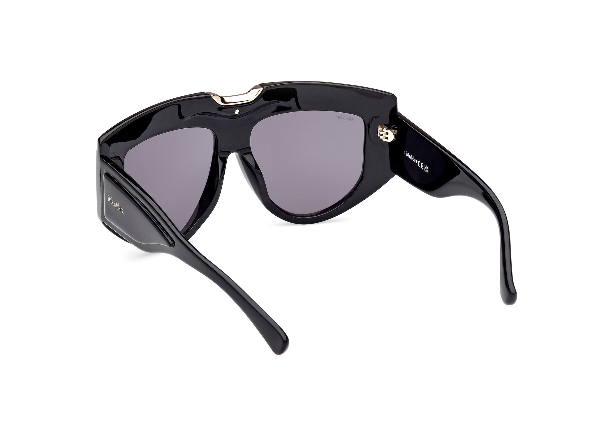 Das Bild zeigt die Sonnenbrille MM0084 01A von der Marke Max Mara in Schwarz.