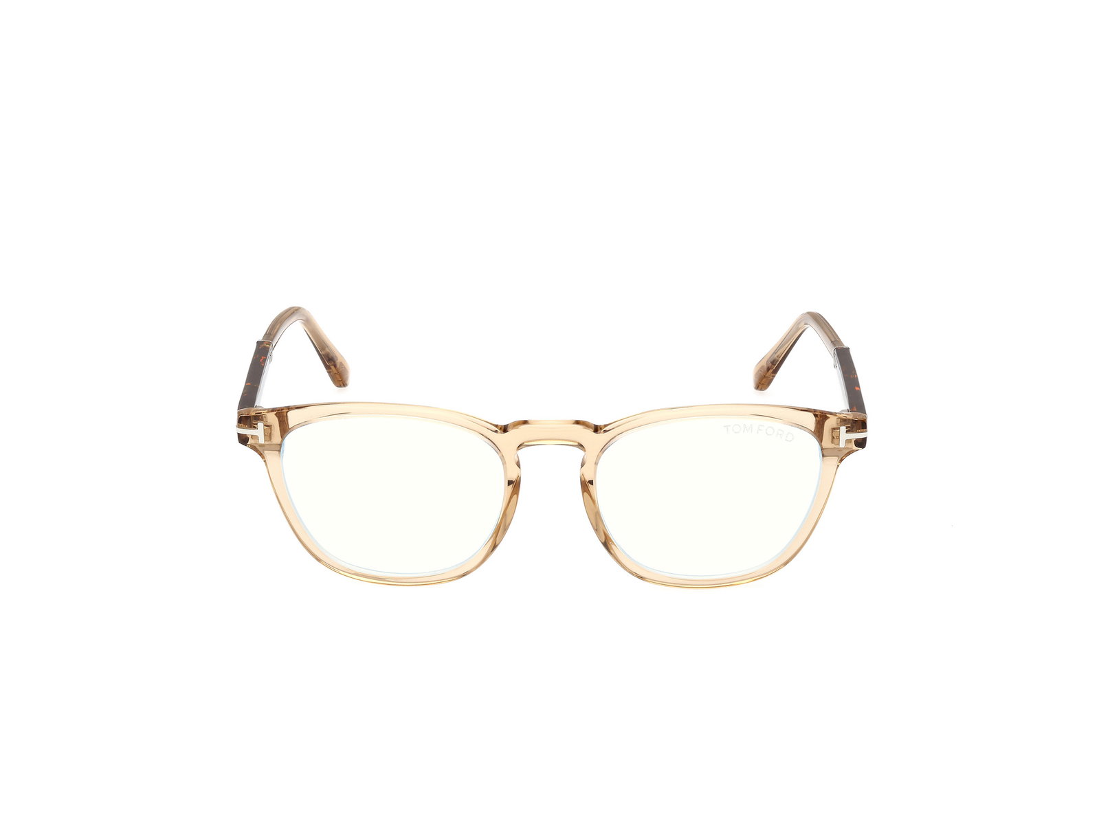 Das Bild zeigt die Korrektionsbrille FT5890-B 047 von der Marke Tom Ford in gold.