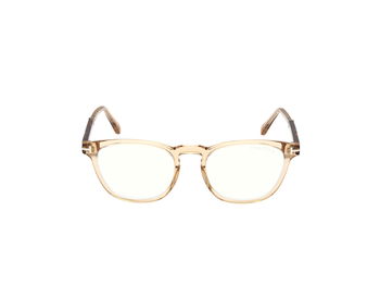 Das Bild zeigt die Korrektionsbrille FT5890-B 047 von der Marke Tom Ford in gold.