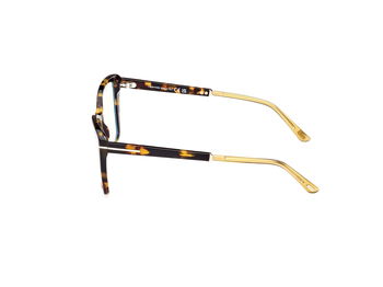 Das Bild zeigt die Korrektionsbrille FT5893-B 055 von der Marke Tom Ford in gold/havanna.