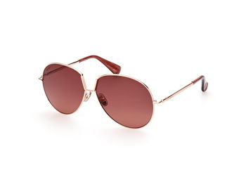 Das Bild zeigt die Sonnenbrille MM0081 28F von der Marke Max Mara in Rose Gold.