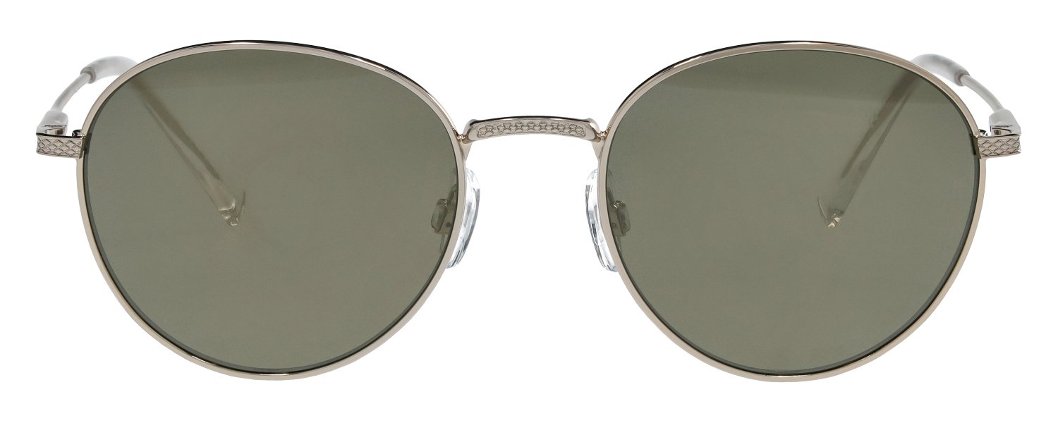abele optik Sonnenbrille für Damen in gold mit verspiegelten Gläsern 720241