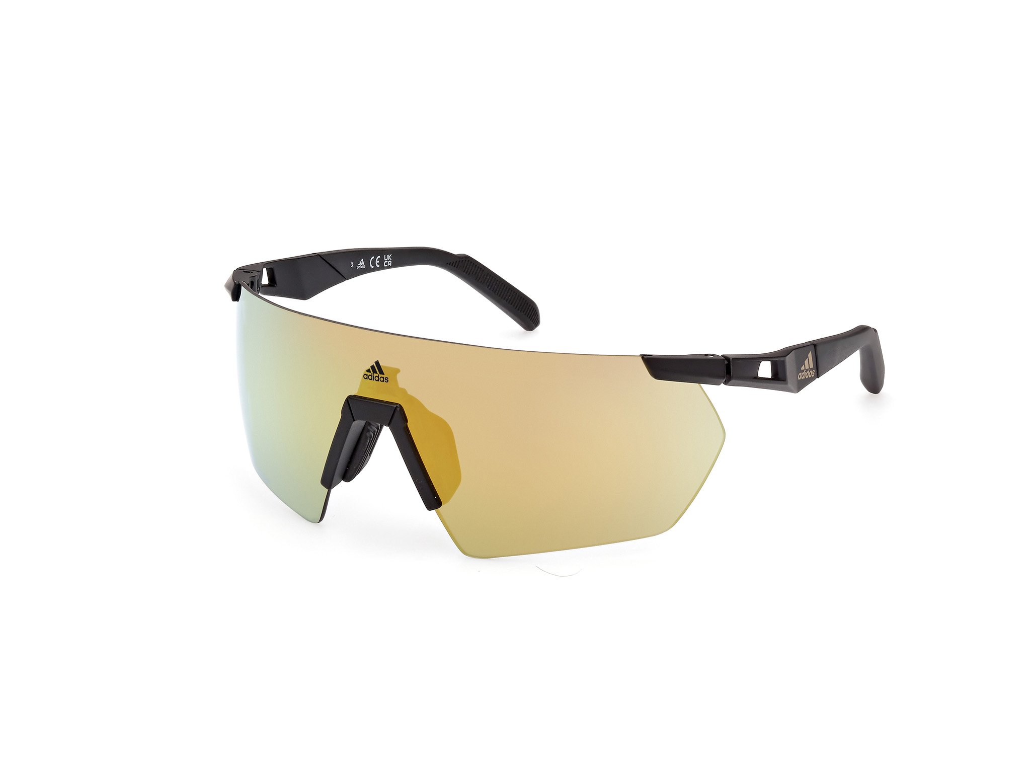Adidas Sport Sonnenbrille für Herren in matt schwarz SP0062 02G