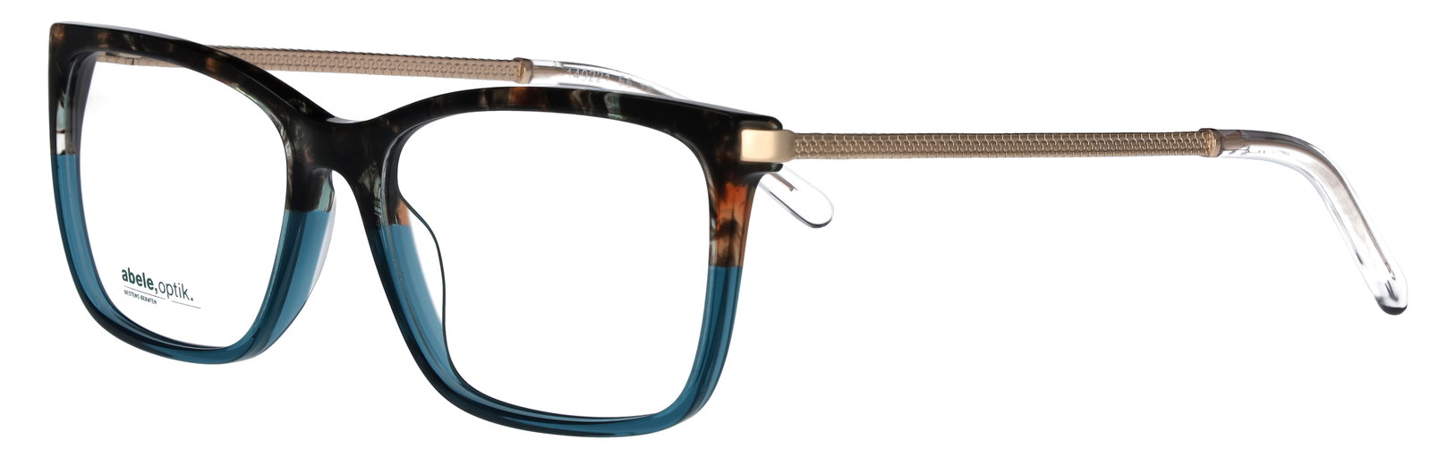 abele optik Brille für Damen in braun gemustert/ petrol 149221