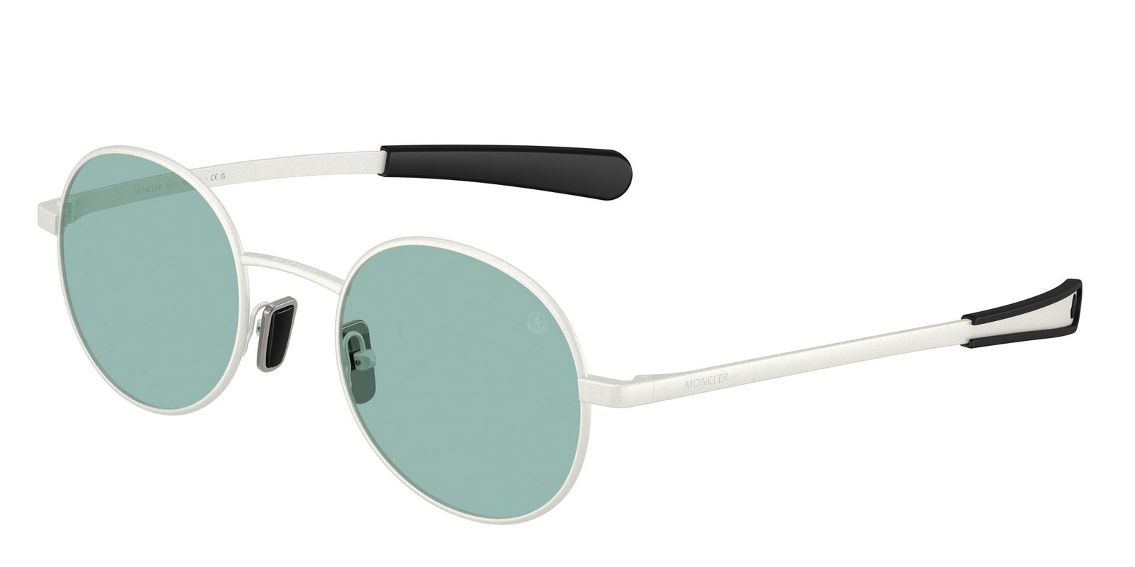 zu sehen ist die Sonnenbrille 4016 von Moncler in der Farbe silber.