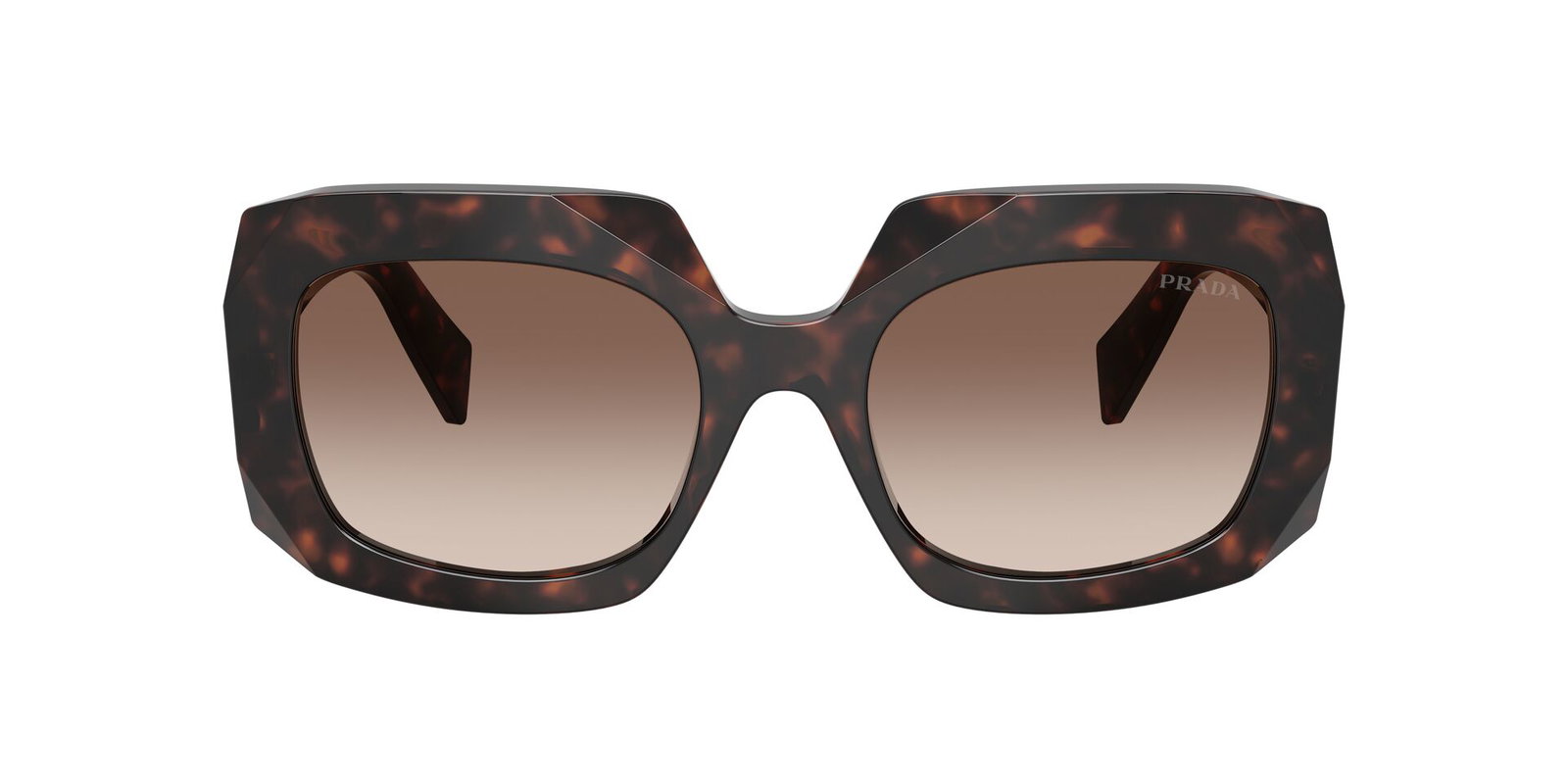 Auf diesem Bild sehen Sie die Sonnenbrille 0PR B23S von Prada in der Farbe Havanna.