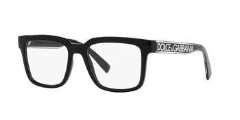 Das Bild zeigt die Korrektionsbrille DG5101 501 von der Marke D&G in schwarz.