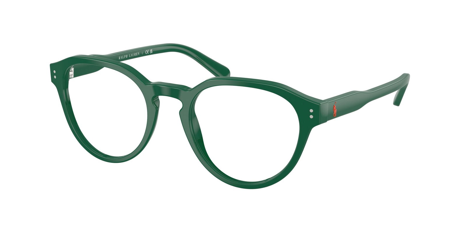 Das Bild zeigt die Korrektionsbrille 2233 von der Marke Polo in Grün.