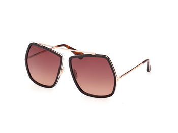 Das Bild zeigt die Sonnenbrille MM0060 50F von der Marke Max Mara in Braun/Rosegold.