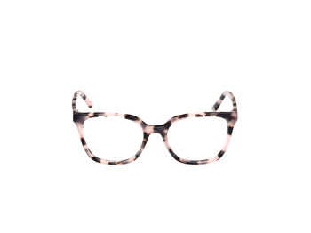 Das Bild zeigt die Korrektionsbrille GU50165 074 von der Marke Guess in Pink Havanna.