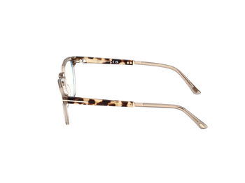 Das Bild zeigt die Korrektionsbrille FT5890-B 057 von der Marke Tom Ford in gold/havanna.
