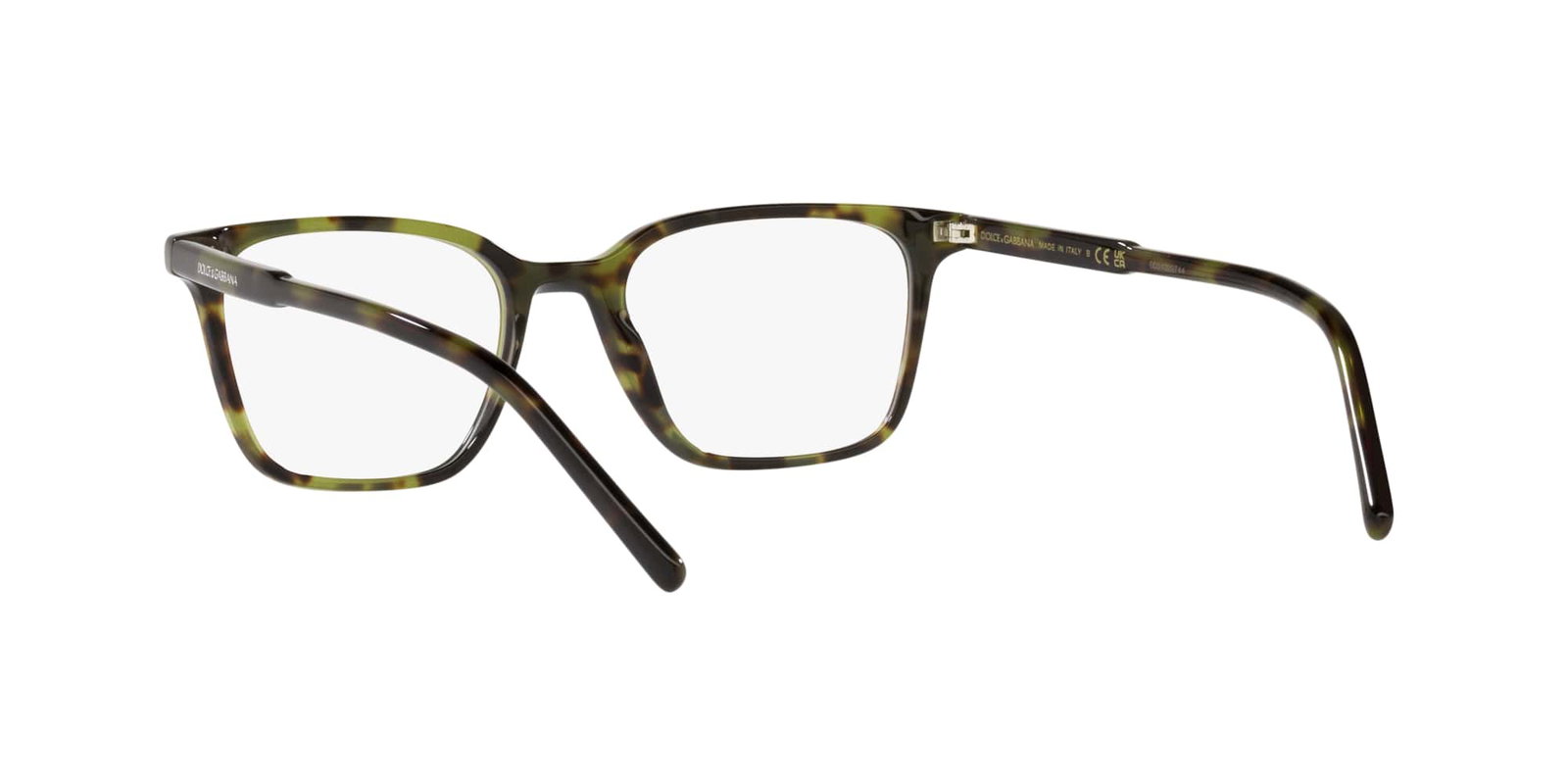 Das Bild zeigt die Korrektionsbrille DG3365 1735 von der Marke D&G in havana grün.