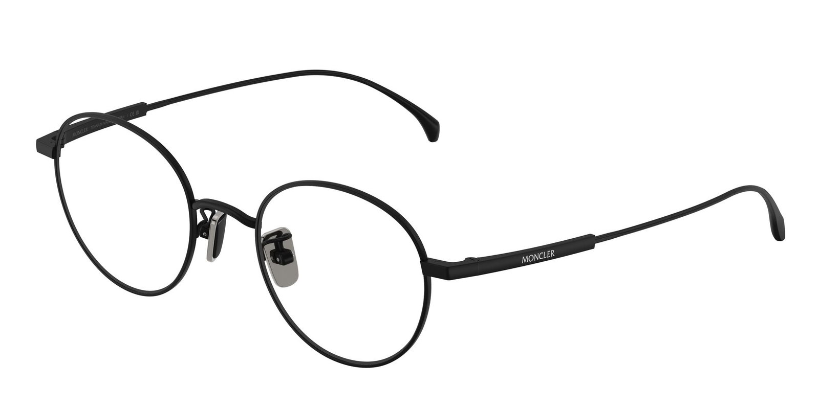 zu sehen ist die Korrektionsbrille 1013TD von Moncler in der Farbe Schwarz.